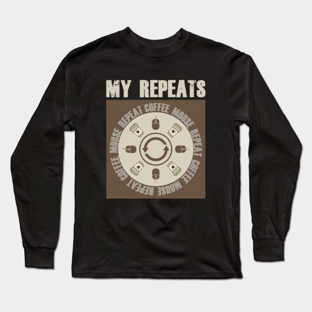 My Repeats Creative Long Sleeve T-Shirt by AnjPrint